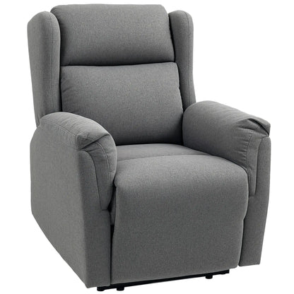 Nancy's Gondufe Relaxfauteuil - Relaxstoel - Loungestoel - Verstelbaar - Grijs - Katoen/Linnen