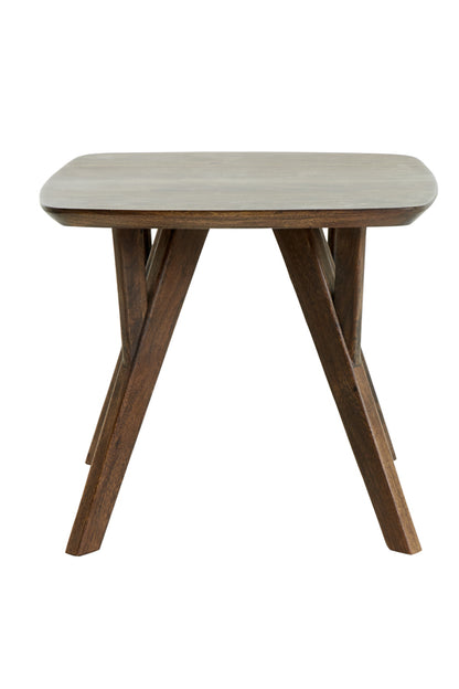 Table d'appoint Cabeca de Nancy - Table basse - Bois d'acacia - 50 x 50 x 42 cm