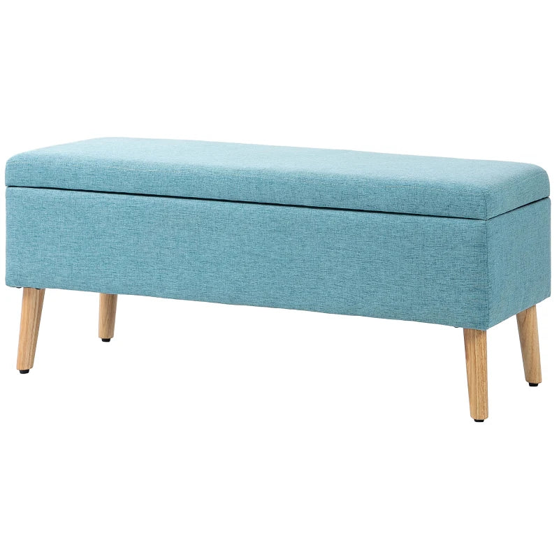 Nancy's Borbela Bench - Hocker - Storage bench - Blue - ± 110 x 40 x 45 cm