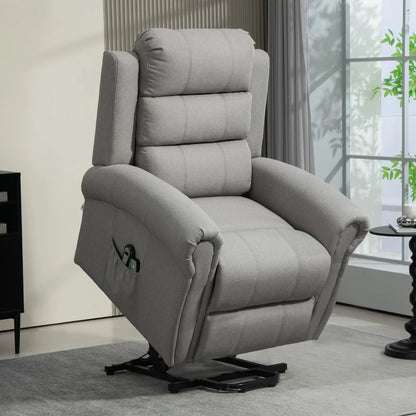 Nancy's Lordelo Massagestoel - Relaxfauteuil - Relaxstoel - Elektrisch - Warmtefunctie - Verstelbare Rugleuning - Grijs