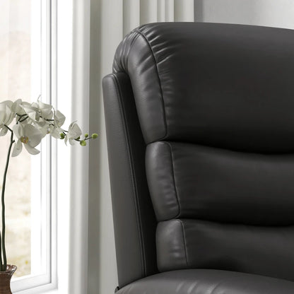 Nancy's Mamarrosa Relaxfauteuil - Relaxstoel - Ligstoel - Zwart - Kunstleer