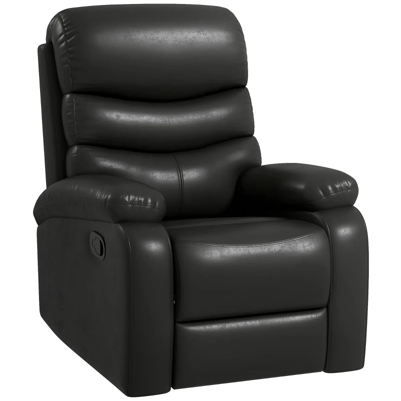 Nancy's Mamarrosa Relaxfauteuil - Relaxstoel - Ligstoel - Zwart - Kunstleer