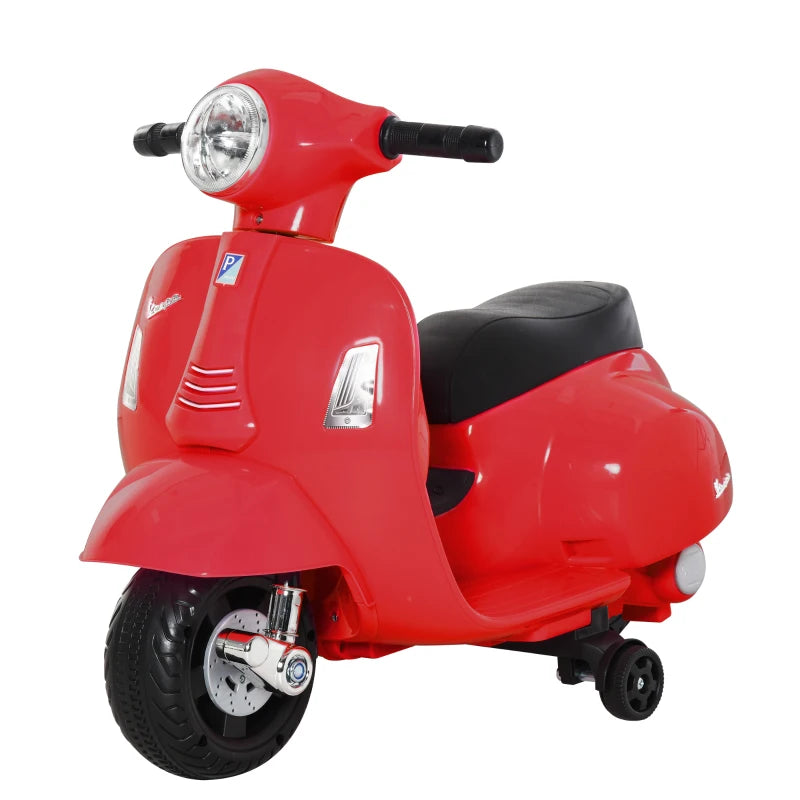 Nancy's Fleur Elektrische Kinderscooter - Vespa voor Kinderen - Kindermotor - Licht / Claxon - Rood