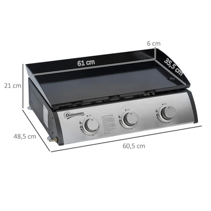 Nancy's Cerageto Gas Barbecue - BBQ - Grill - Non-Stick Plaat - Tafelbarbecue