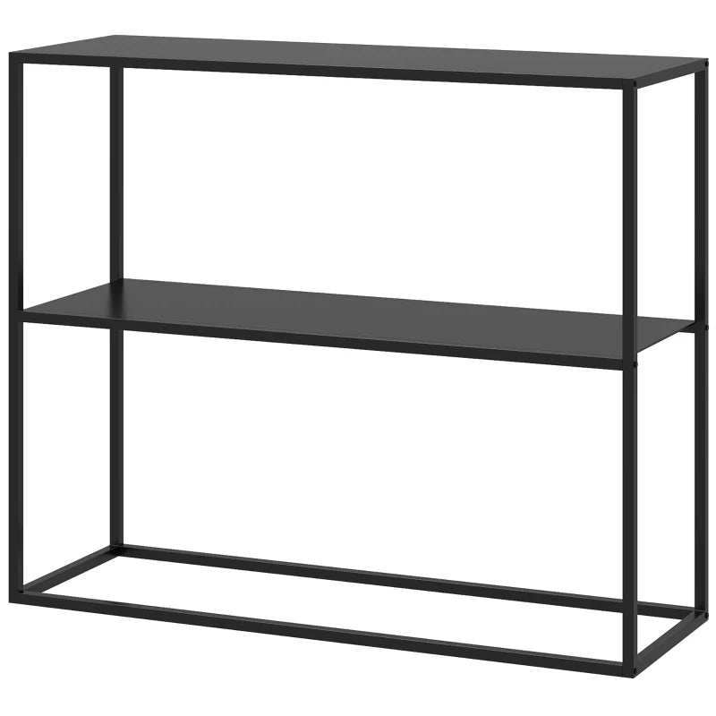 Nancy's Britelo Sidetable - Table console - Table d'appoint - Noir - Acier - 90 x 30 x 75 cm