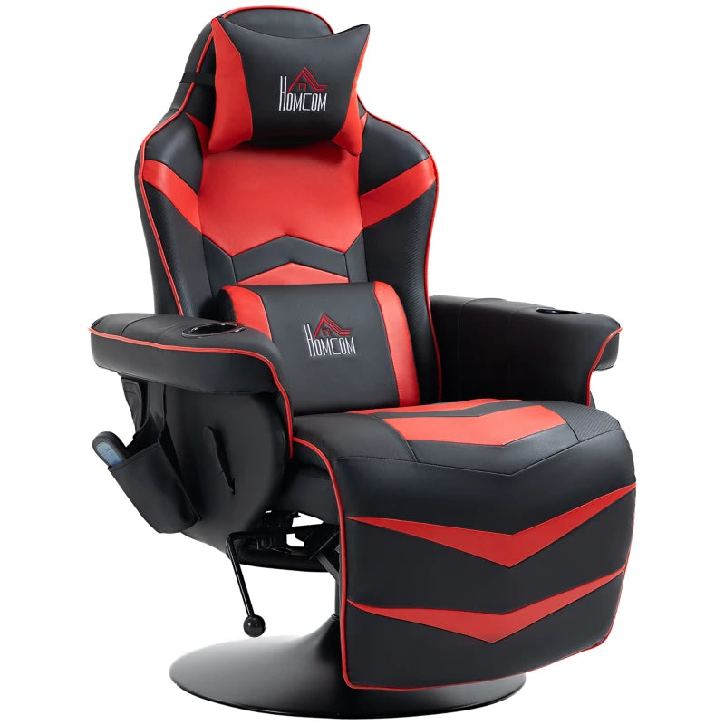 Nancy's Andalo Gaming Chair - Gaming Chair - Massage Function - Rotatable - Adjustable Backrest - Black / Red