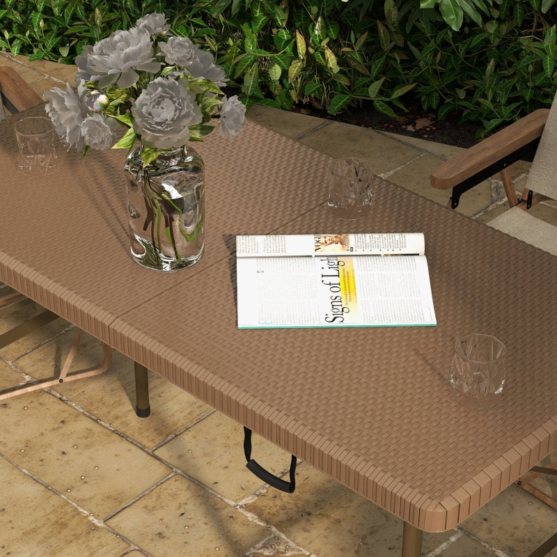 Nancy's Teruel Picnic table - Camping table - Foldable - Brown - ± 120 x 60 x 75 cm