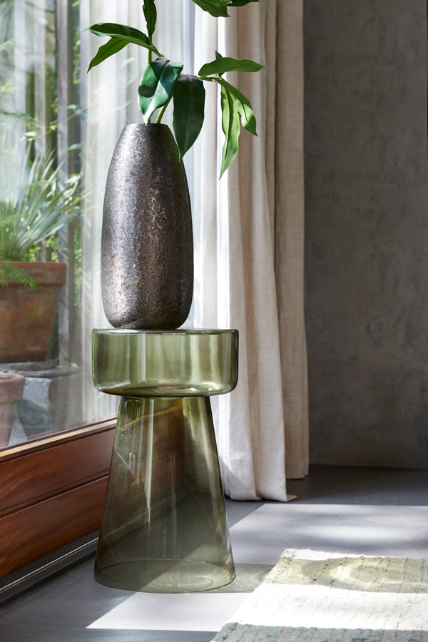 Table d'appoint Nancy's Eiriz - Table basse - Vert - Verre - 30 x 50 cm