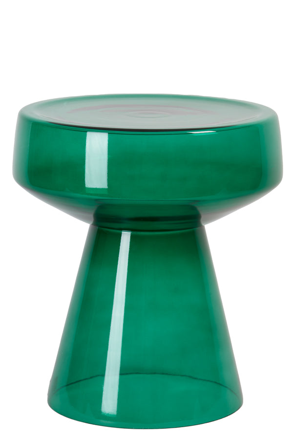 Table d'appoint Nancy's Alentejo - Table d'appoint - Vert - Verre - ± Ø 35 x 45 cm