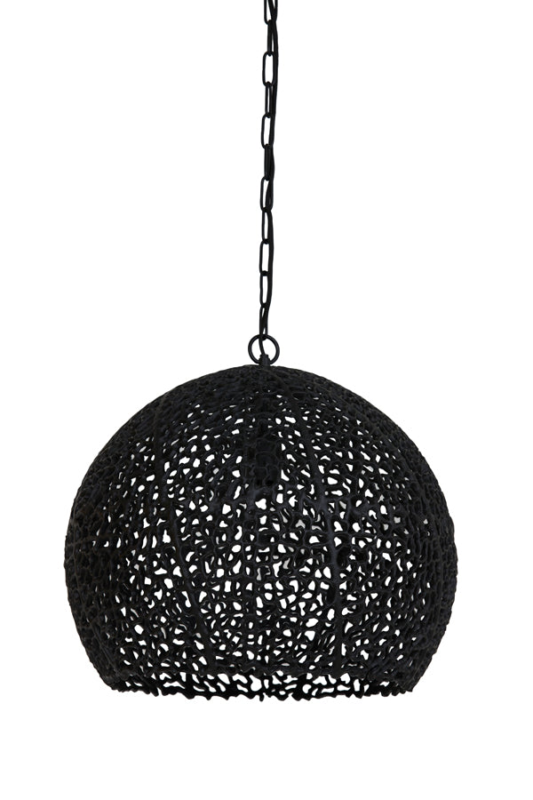 Nancy's Nagozela Hanglamp - Verlichting - Zwart - Staal - ± 45 x 40 cm