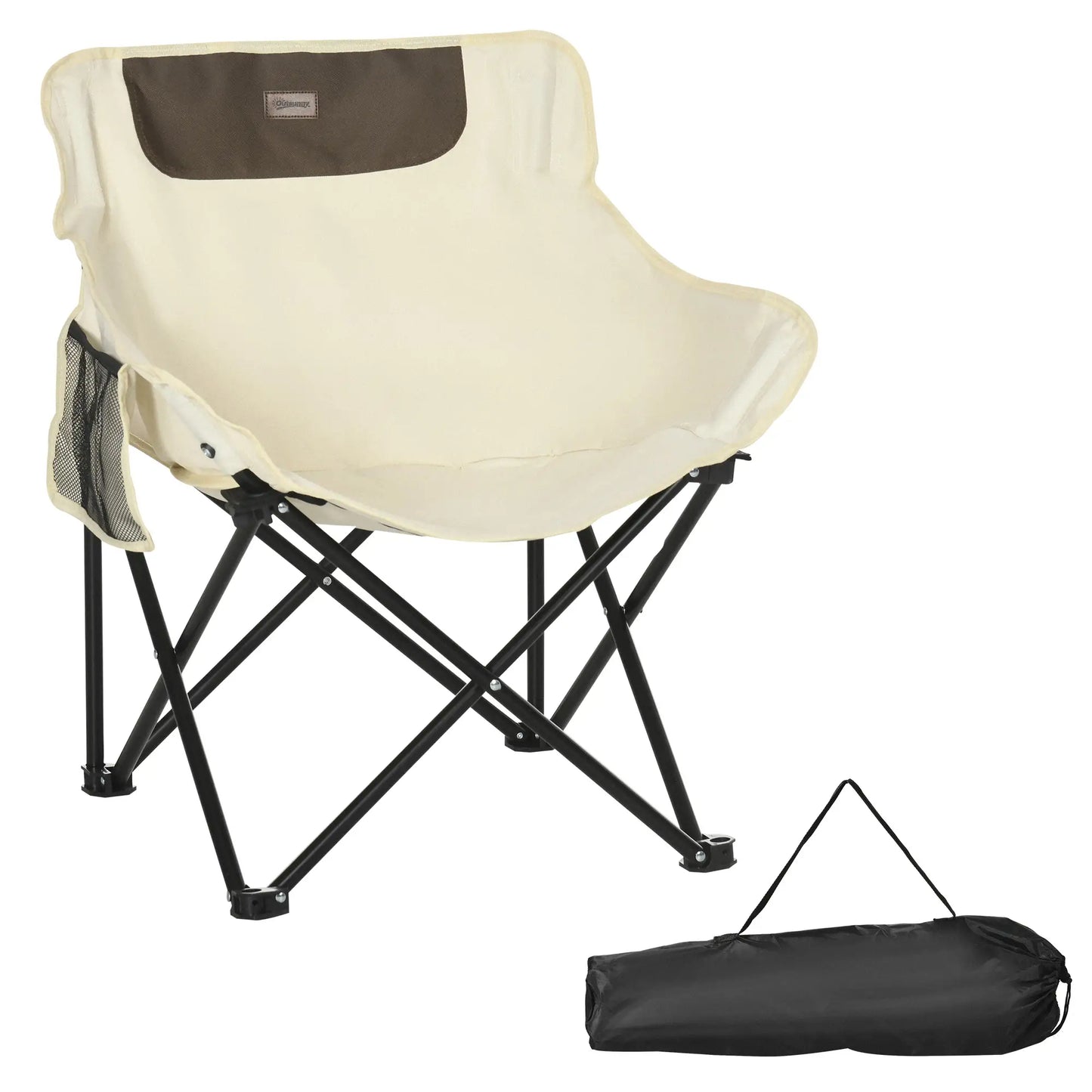 Nancy's Camerino Strandstoel - Campingstoel - Vouwstoel - Wit