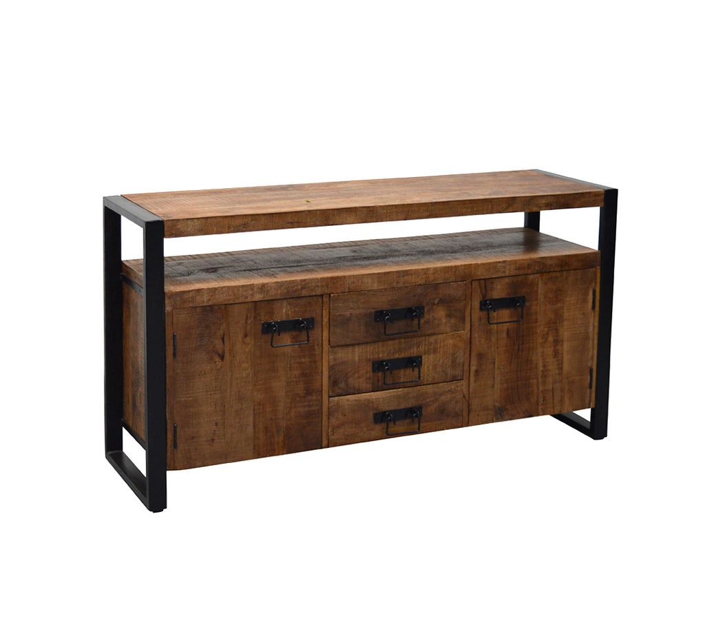 Buffet Bairradas de Nancy - Meuble - Bois de manguier - Acier - ± 145 x 40 x 80 cm