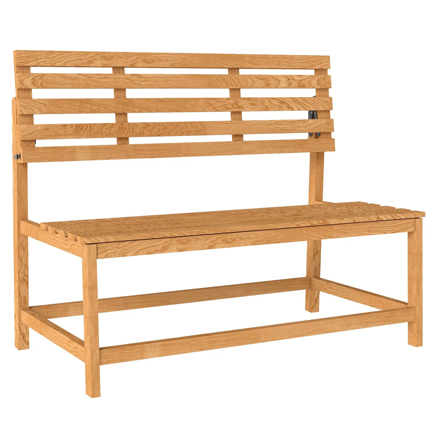 Nancy's Degracias Tuinbank - Bank voor buiten - Teak - Dennenhout - ± 110 x 60 x 90 cm