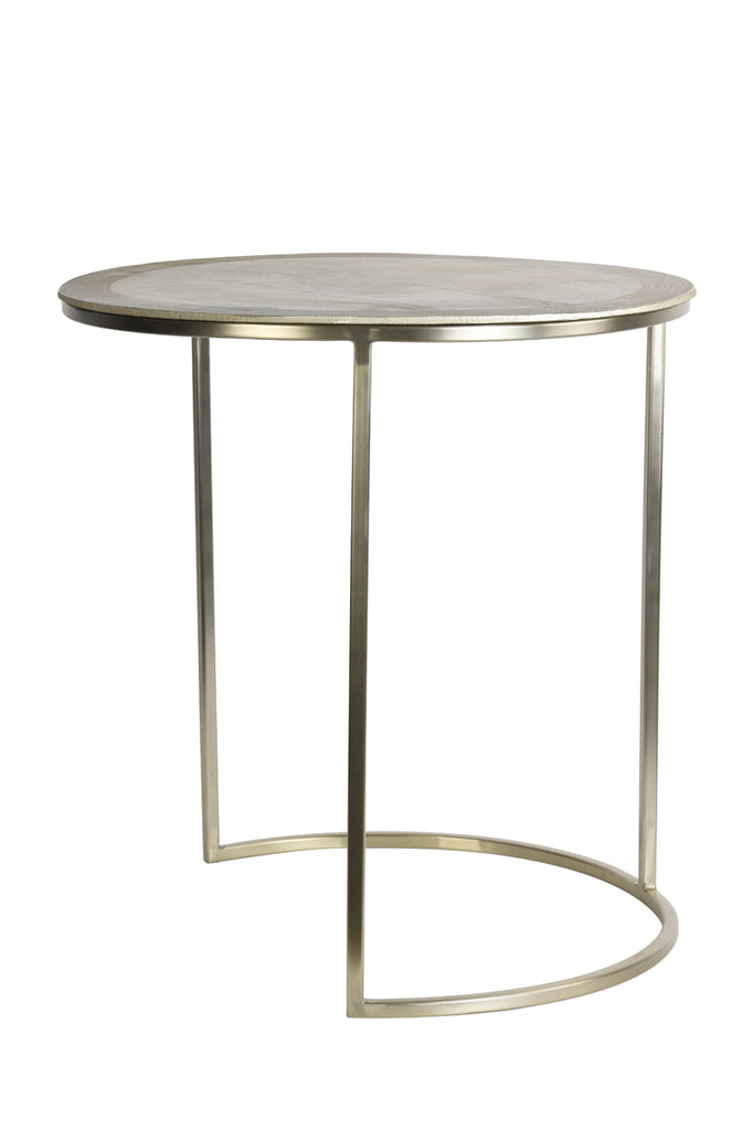 Nancy's Raposa Coffee Table Set - Side Tables - Set of 2 - Steel - Gold