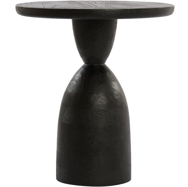 Nancy's Aranhema Side table - Coffee table - Round - Mango wood - Black - Ø 40 x 50 cm