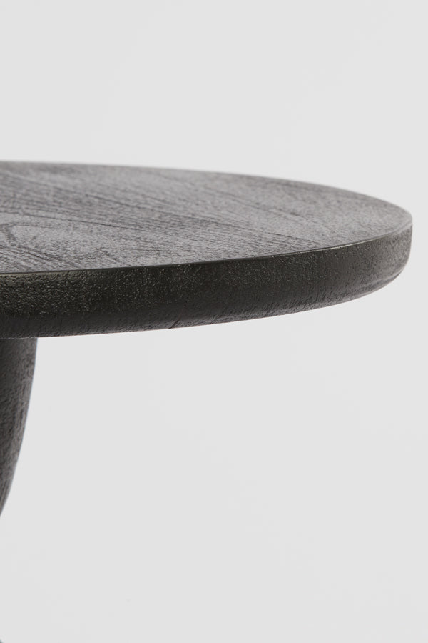 Nancy's Aranhema Side table - Coffee table - Round - Mango wood - Black - Ø 40 x 50 cm