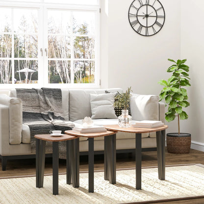 Nancy's Soutelo Coffee Table Set - Side tables - Coffee table - Natural / Black - MDF / Steel