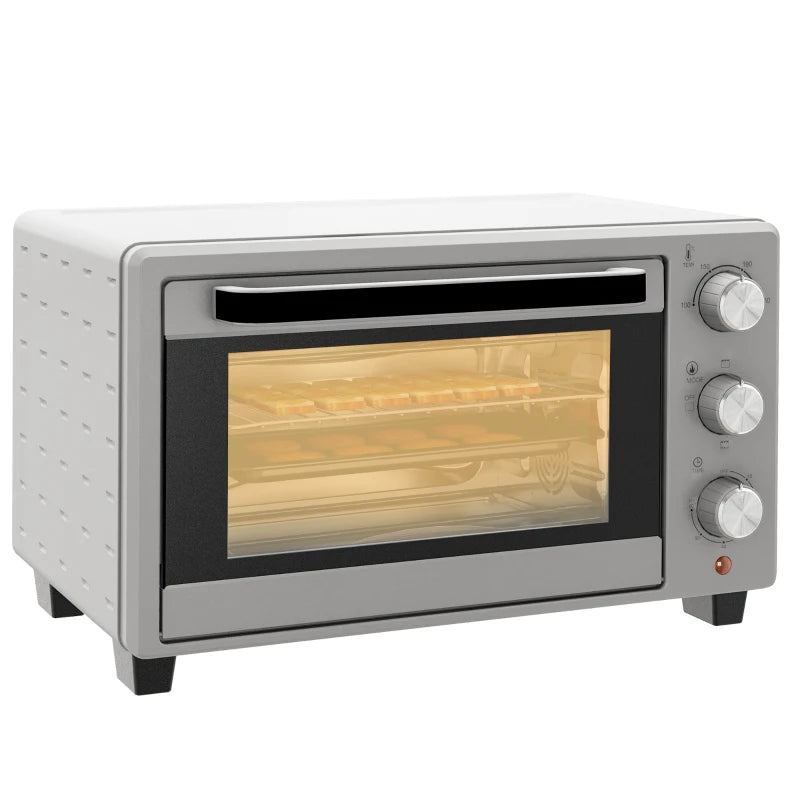 Nancy's Amaro Oven - Bakoven - Mini-oven - 21 Liter - Zilver - Inclusief accessoires