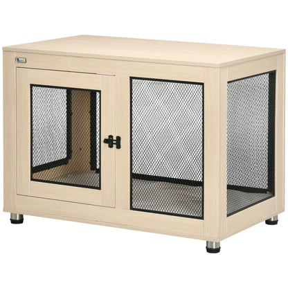 Nancy's Arabba Hondenhok - Hondenverblijf - Hondenkennel - Eiken / Staal - ± 95 x 60 x 70 cm