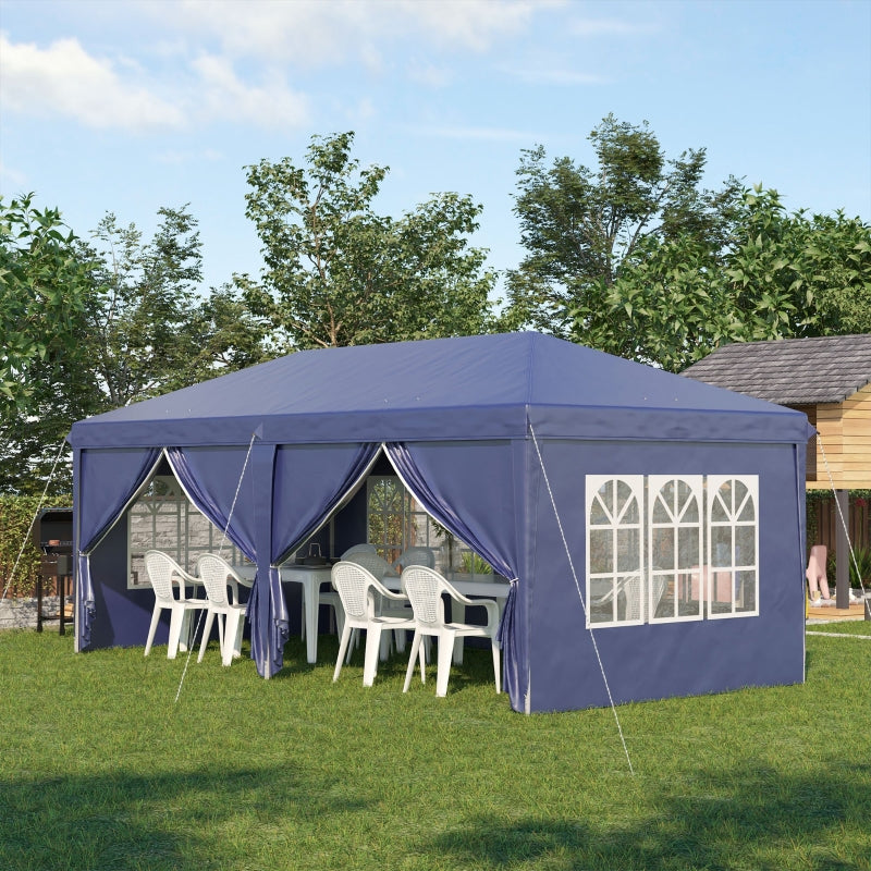 Nancy's Povalo Partytent - Paviljoen - Tuin Tent - Party Tent - Blauw - ± 600 x 300 cm