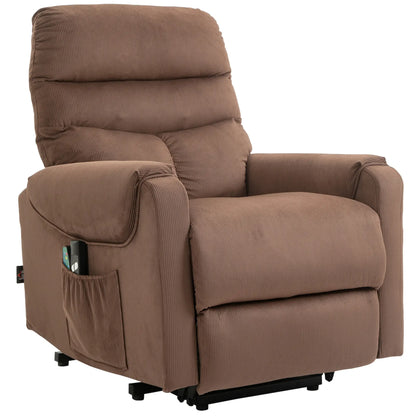 Nancy's Alcaria Sta op stoel - Opsta stoel - Seniorenstoel - Massagestoel - Relaxfauteuil - Bruin