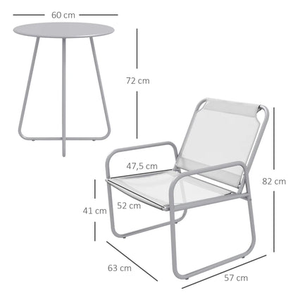 Nancy's Populo Tuinset - Zitgroep - 3-delige Tuin Set - Grijs