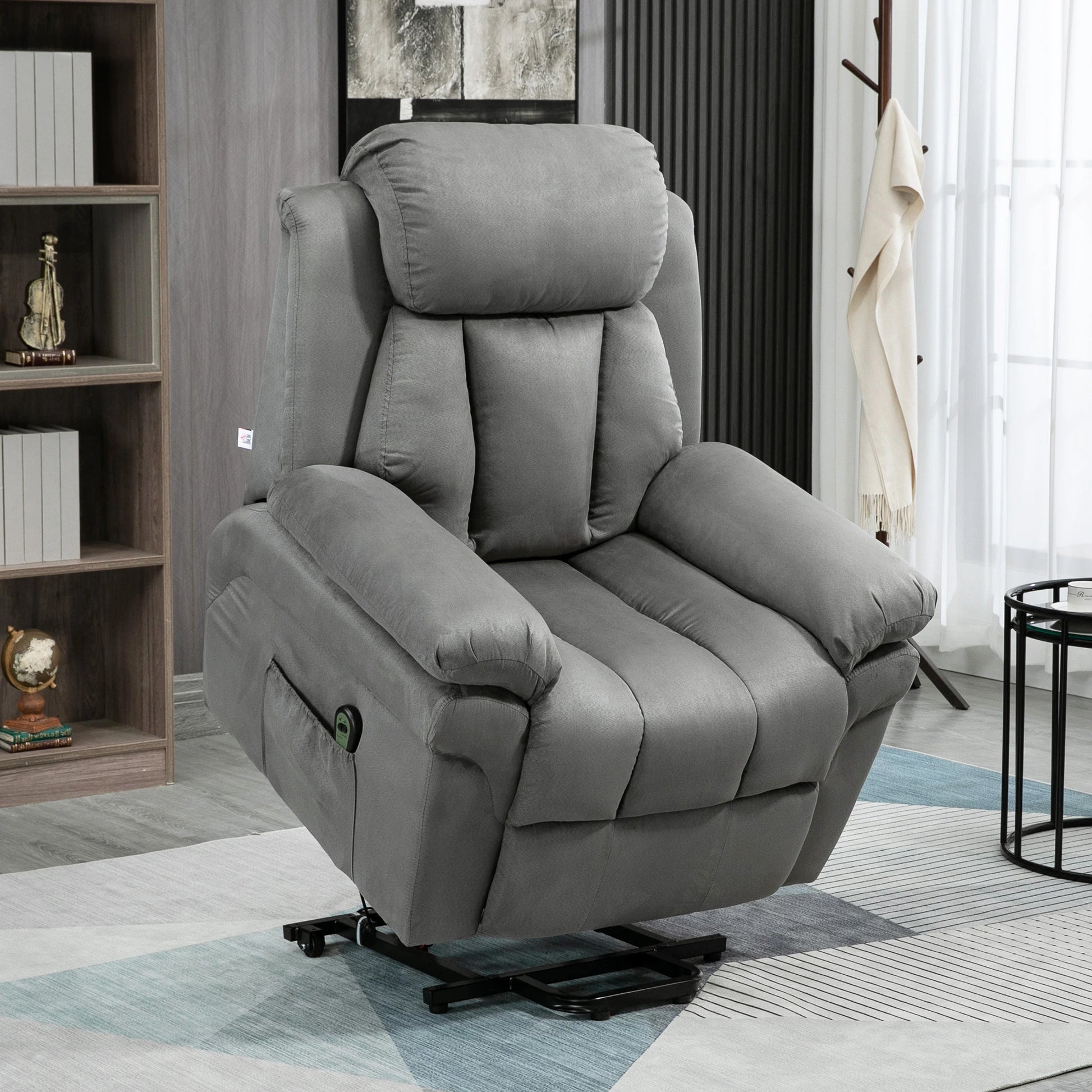 Nancy's Atalaia Sta op stoel - Opsta stoel - Seniorenstoel - Relaxfauteuil - Grijs