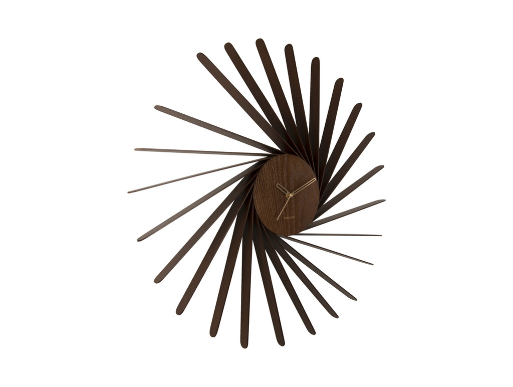 Nancy's Graca Wall Clock - Brown - Wood Veneer - Ø 68 cm