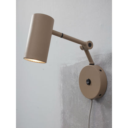 Nancy's Sabugosa Wandlamp - Zand / Grijs - Staal - ± 10 x 20 x 20 cm