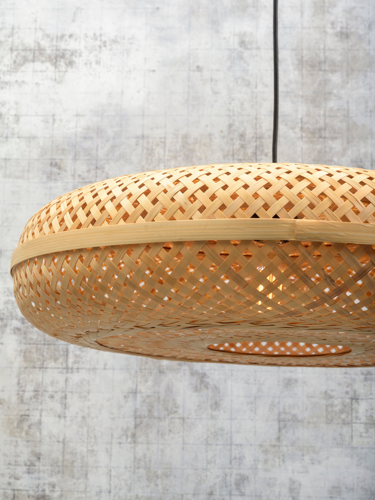 Nancy's Biscoitos Wandlamp - Naturel - Bamboe - Ø 40 x 15 cm