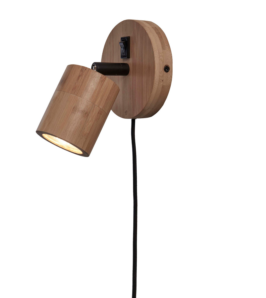 Nancy's Olivais Wandlamp - Muurlamp - Naturel / Bruin - Bamboe