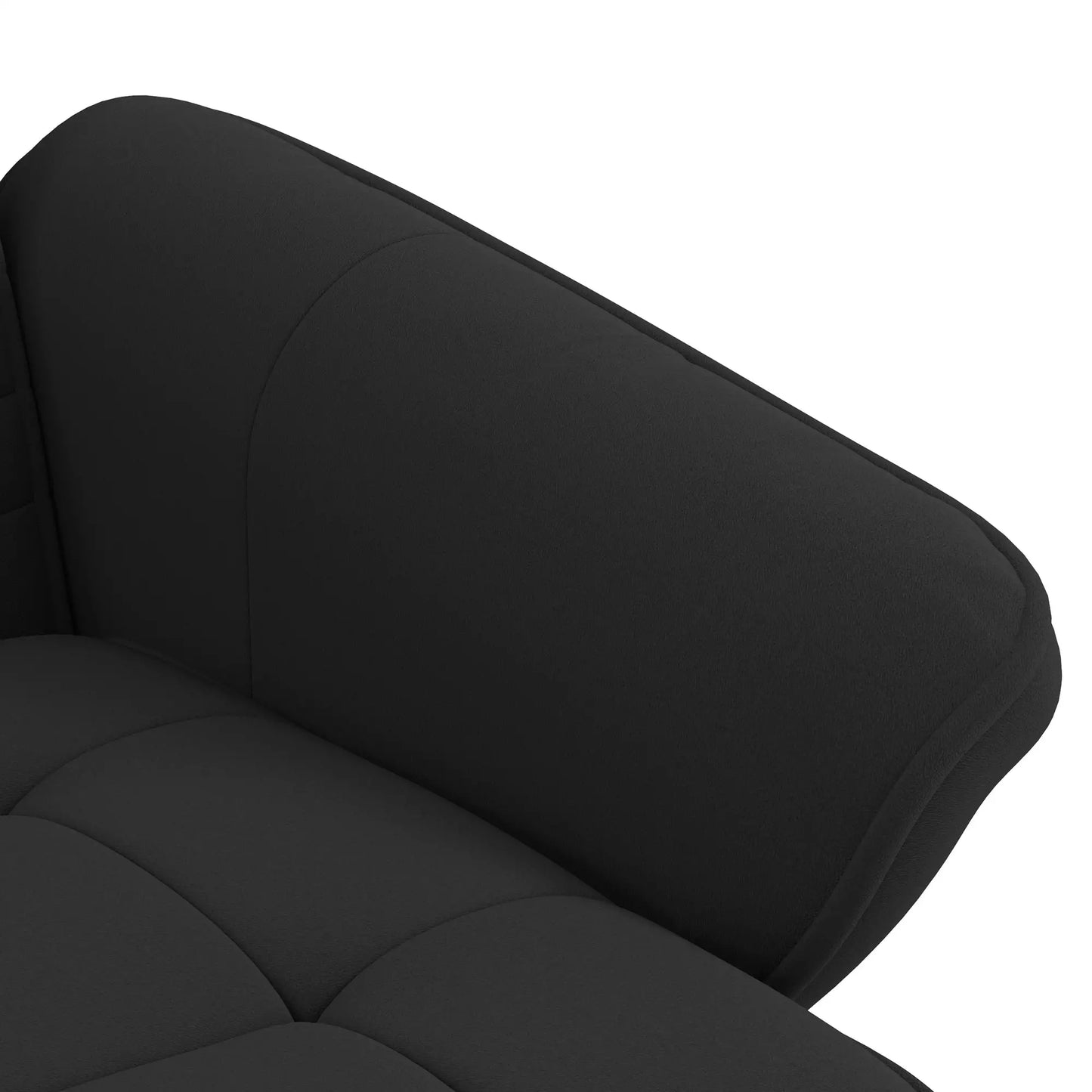 Nancy's Teixoso Relaxfauteuil met Hocker - Relaxstoel - Loungestoel - Zwart