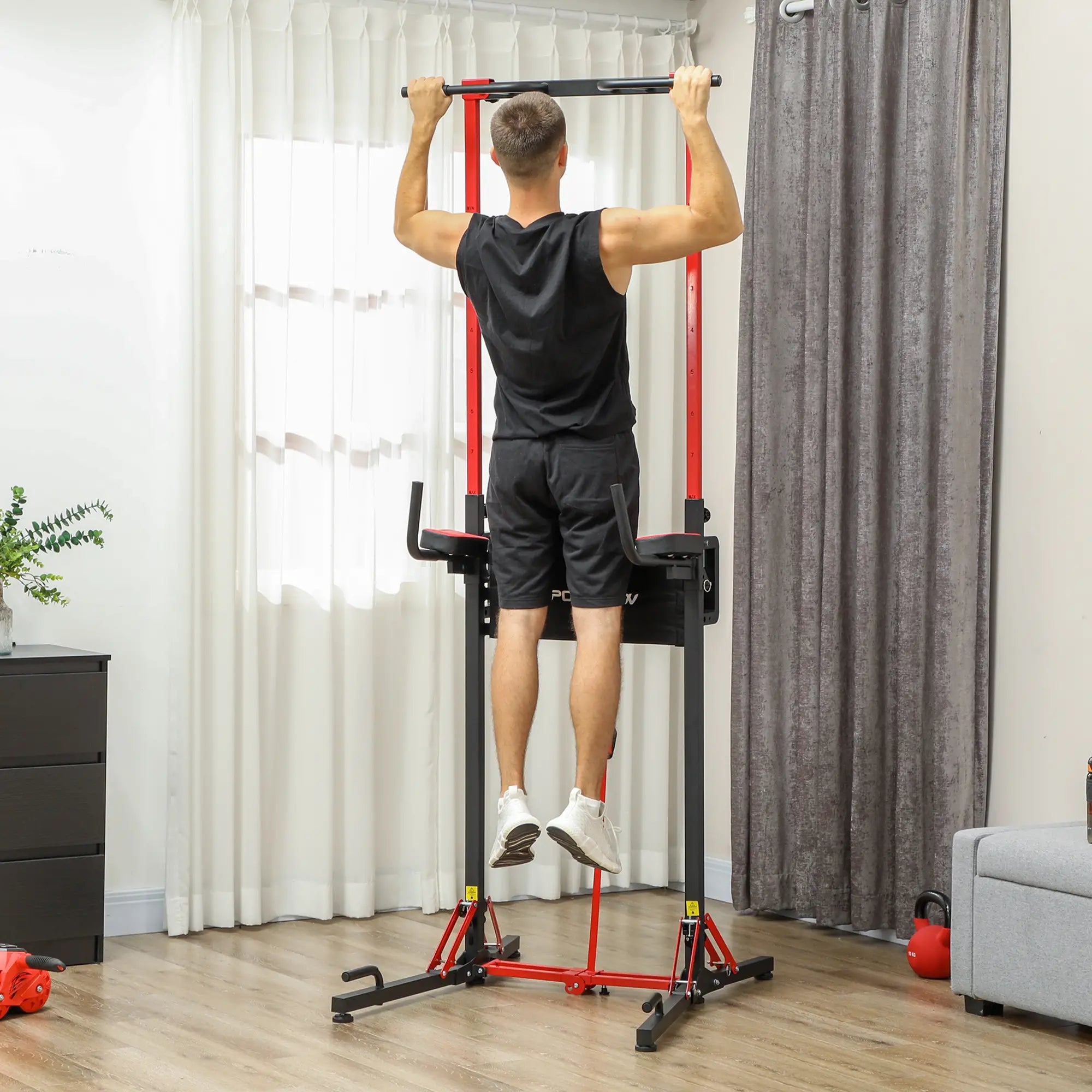 Nancy's Margarida Pull Up Station - Krachtstation - Krachttoren - Trainingsrek - Fitnessrek - In Hoogte Verstelbaar