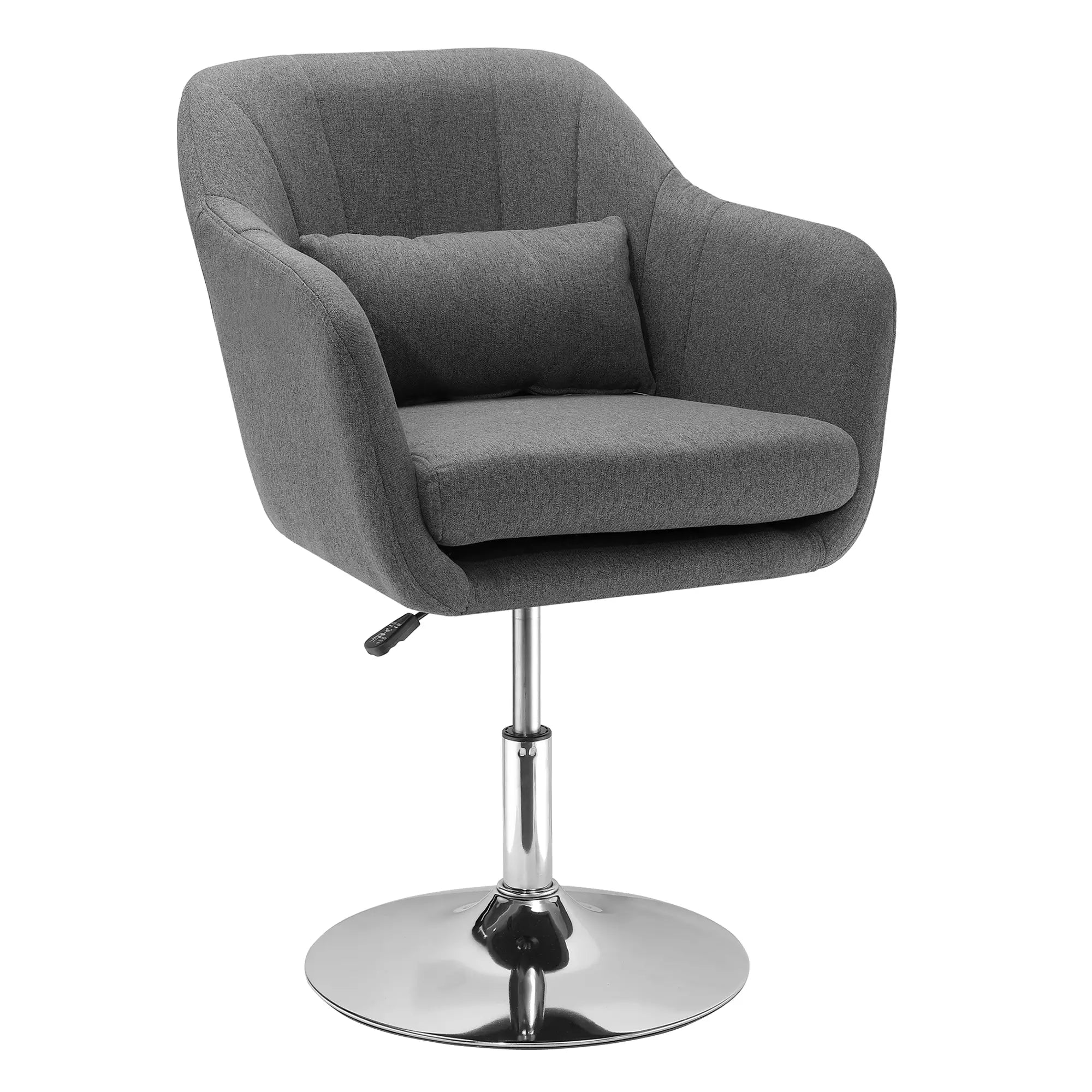 Nancy's Galliate Draaifauteuil - Draaistoel - Loungestoel - Donkergrijs - Linnen