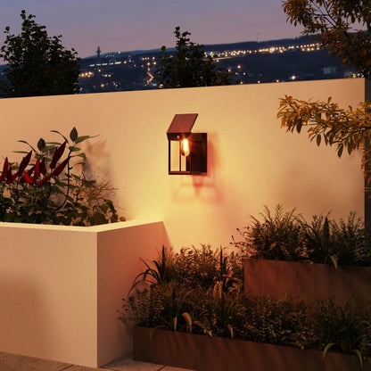 Éclairage de jardin Nancy's Bismula - Lampe de jardin - Énergie solaire - Avec détecteur de mouvement - Noir