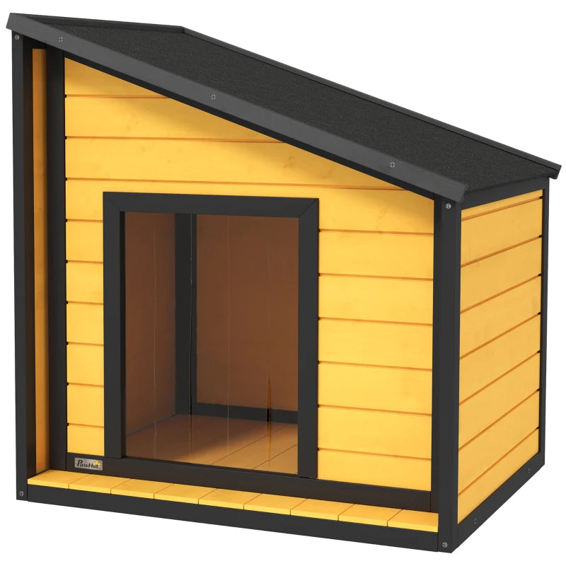 Nancy's Calvao Hondenhok - Hondenverblijf - Hondenkennel - Dennenhout - ± 70 x 60 x 55 / 75 cm