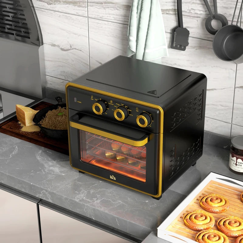 Nancy's Amaro Oven - Bakoven - Mini-oven - Multifunctioneel - Zwart - Inclusief accessoires