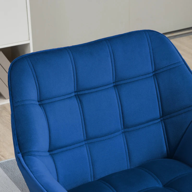 Nancy's Cerejais Fauteuil - Stoel - Relax Stoel - Loungestoel - Donkerblauw - Fluweel