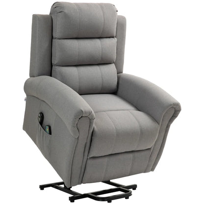 Nancy's Lordelo Massagestoel - Relaxfauteuil - Relaxstoel - Elektrisch - Warmtefunctie - Verstelbare Rugleuning - Grijs