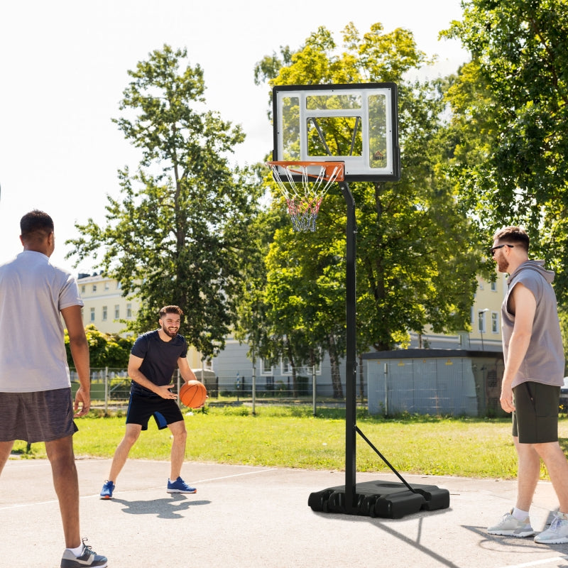 Nancy's Belleville Basketbalstandaard - Basketbalring - Basketbalkorf - In Hoogte Verstelbaar - Verrijdbaar - Zwart