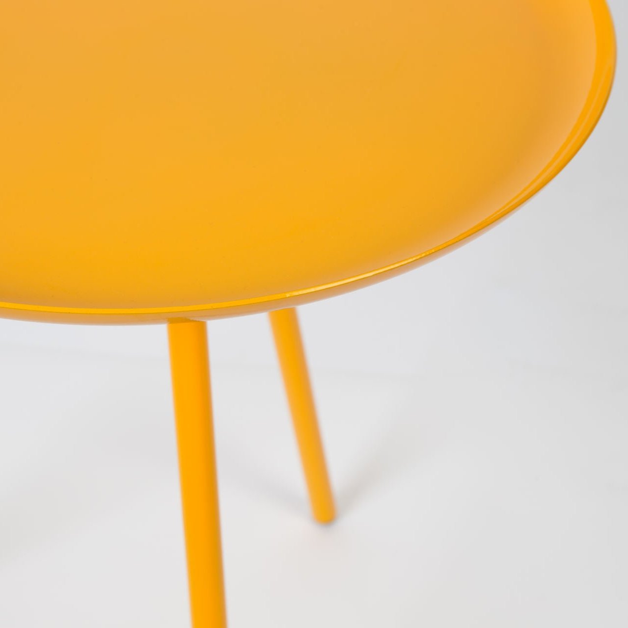 Nancy's Brock Hall Side Table - Coffee Table - Modern - Yellow - Steel - ± Ø 40 x 45 cm