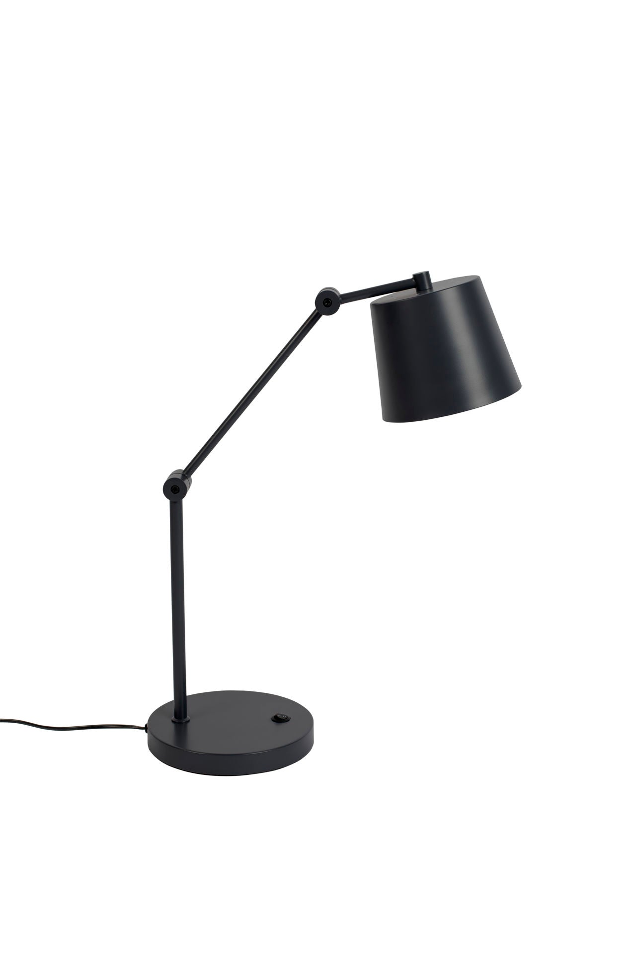 Nancy's Scottsburg Bureaulamp - Modern - Zwart - IJzer, Pvc - 28,5 cm x 20 cm x 60 cm