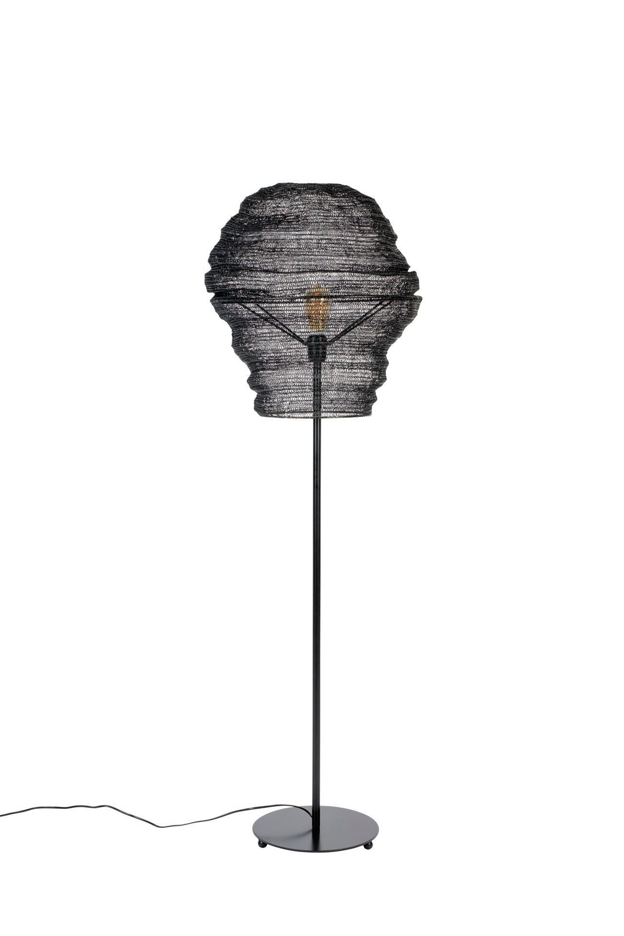 Lampadaire Nancy's Mount Sterling - Éclairage - Lampe sur pied - Noir - ± Ø 50 x 155 cm