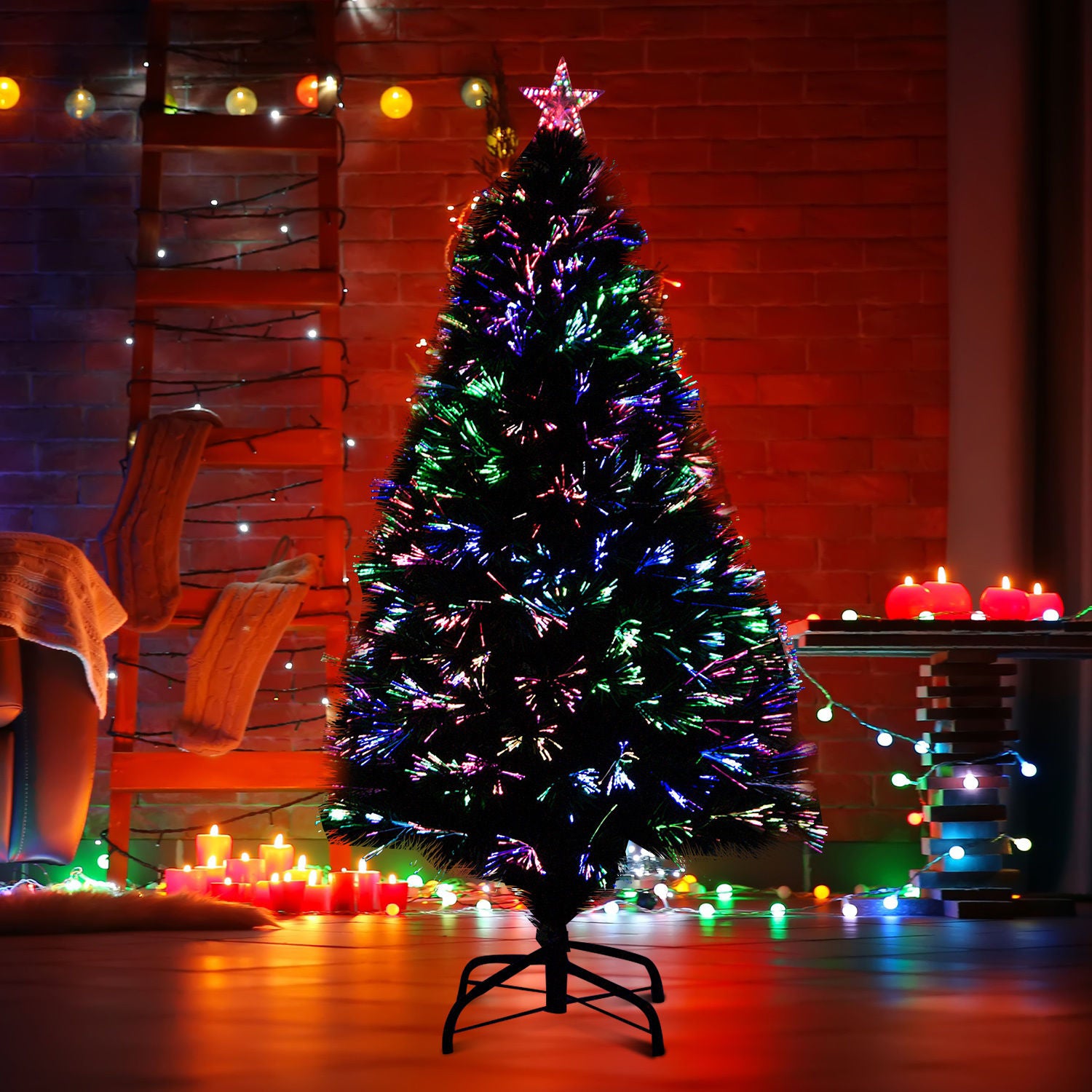 Nancy's Salmond Kerstboom - Groen - Metaal, Pvc - Ø60 x H120 cm