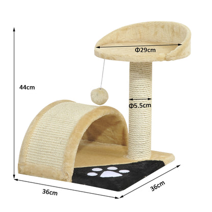 Nancy's Bruce Vale Cat Tree Sisal Pilaren - Beige - Spaanplaat, Pluche, Sisal - 14,17 cm x 14,17 cm x 17,32 cm