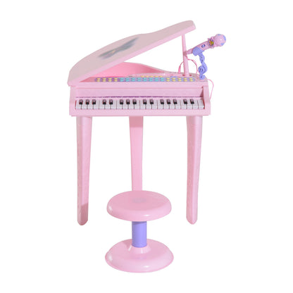 Nancy's Bomba Kinderpiano - Mini Piano - Speel Muziekinstrument - LED-Lampjes - Roze