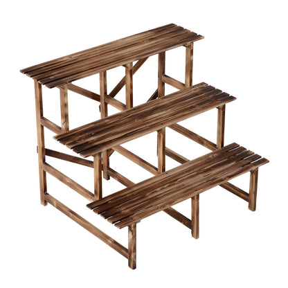 Nancy's Campa Pita Plant Stairs - Bruin - Firwood - 39,37 cm x 31,49 cm x 31,49 cm