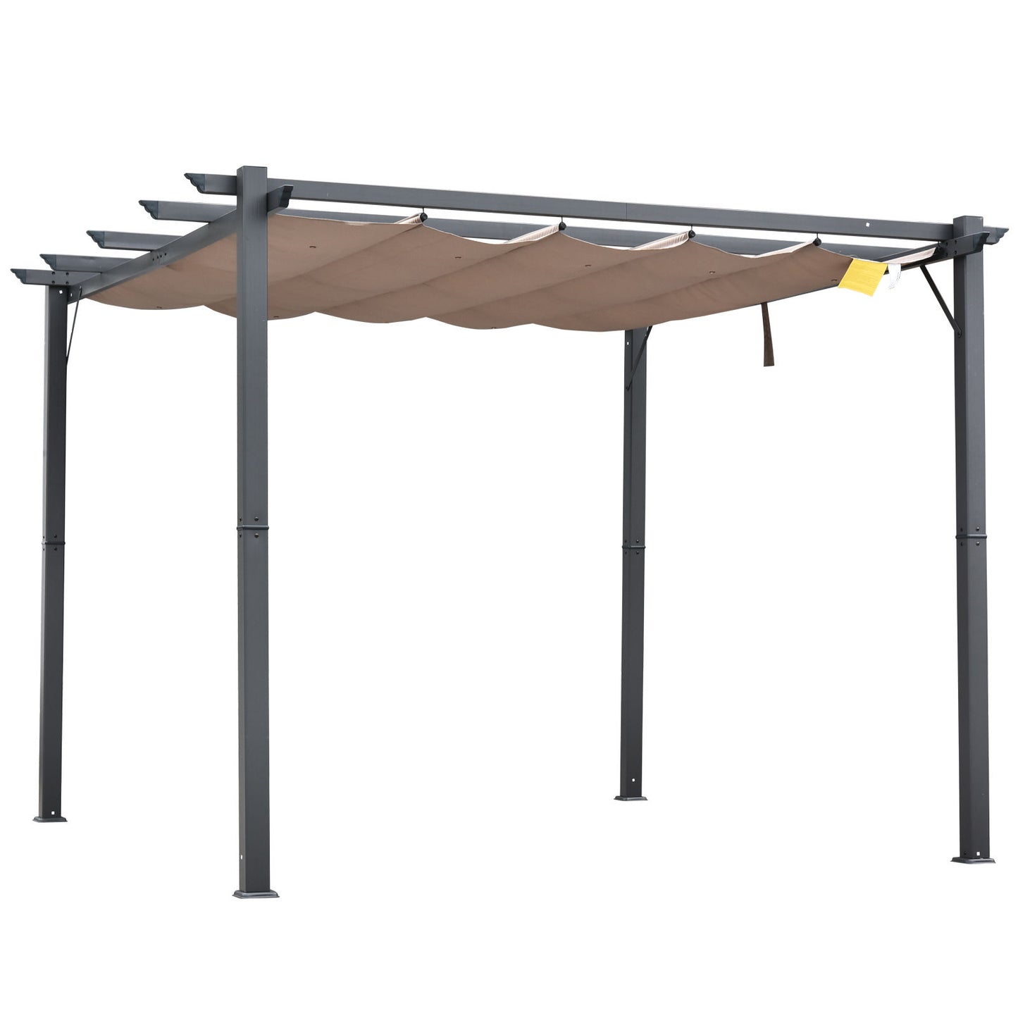 Nancy's Crawl Cay Pergola - Paviljoen - Grijs / Bruin - 300 x 300 cm