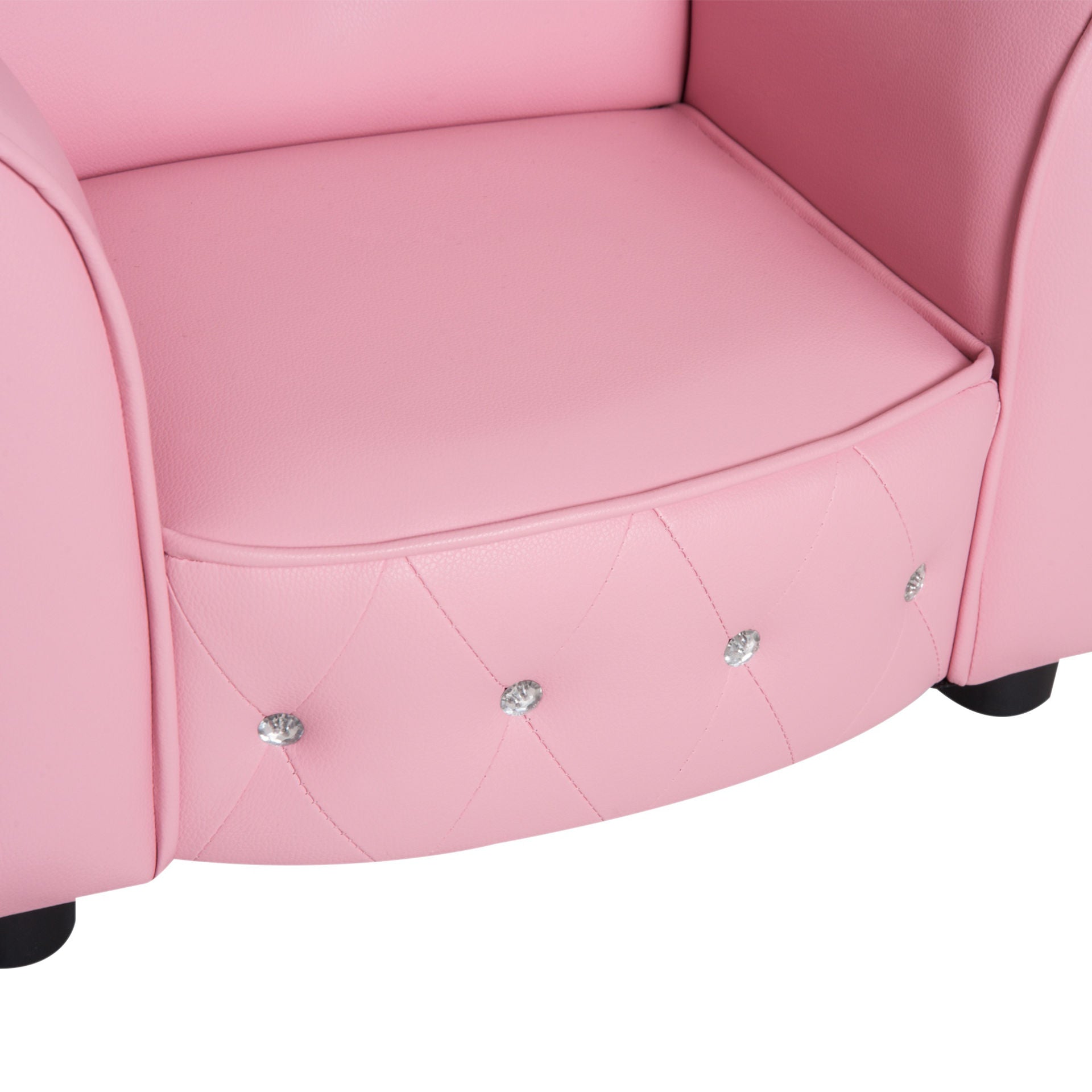 Nancy's Fresco Kinderbank - Kinderfauteuil - Kinderstoel - Hartvormig - Roze