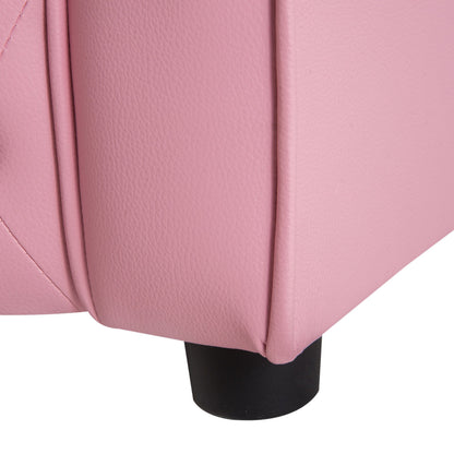 Nancy's Fresco Kinderbank - Kinderfauteuil - Kinderstoel - Hartvormig - Roze